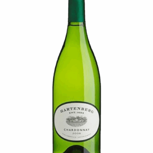 A green bottle of Santenay Chardonnay wine with a white label.