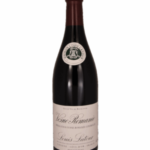 A bottle of Saint-Romain red wine with a classic label.