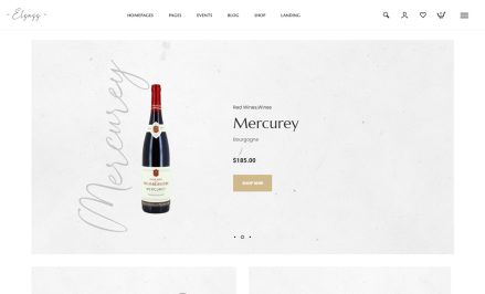 Elegant Mercurey red wine bottle with detailed label and price.
